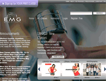 Tablet Screenshot of emglivefitness.com